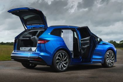 Enyaq ako dodavka V Britanii je bez sedadiel