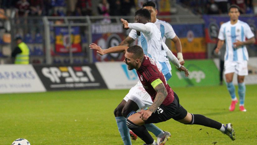 Galeje prazskej Sparty V Rige trpla do poslednej sekundy ciel splnila napriek porazke