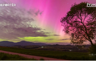 Polarna ziara nad Slovenskom Geomagneticka burka a nocna obloha