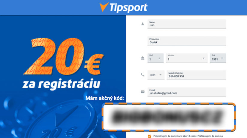 Tipsport akcny kod 2025 overeny bonus 7777e 20e v septembri