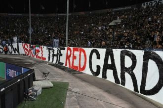 Ukazte Izraelu cervenu kartu Protesty v Solune