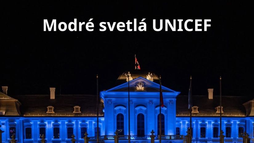 Modre svetla UNICEF Slovenske dominanty sa rozsvietia namodro
