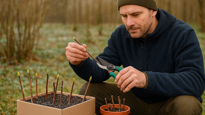 Mnozenie stromov a krov odrezkami Zimny postup