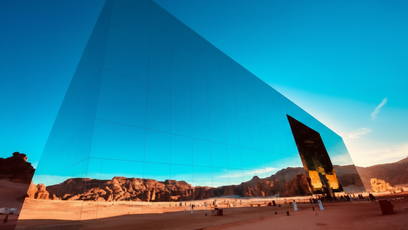 Architektonicka fatamorgana Najvacsia zrkadlova budova sveta zapisana v Guinnessovej knihe Na co sluzit