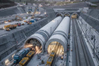 Europa prepisuje historiu pod Alpami Tunel Brenner je o krok blizsie k realite a prvenstvu Vytazili z neho 215 miliona metrov kubickych horniny