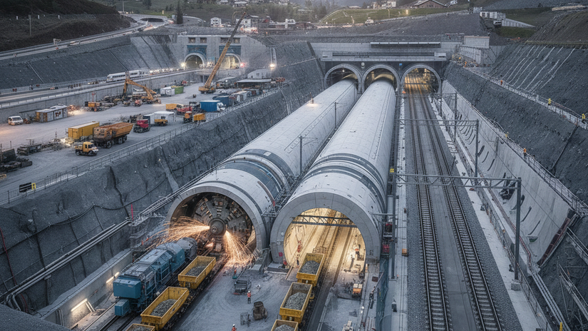 Europa prepisuje historiu pod Alpami Tunel Brenner je o krok blizsie k realite a prvenstvu Vytazili z neho 215 miliona metrov kubickych horniny