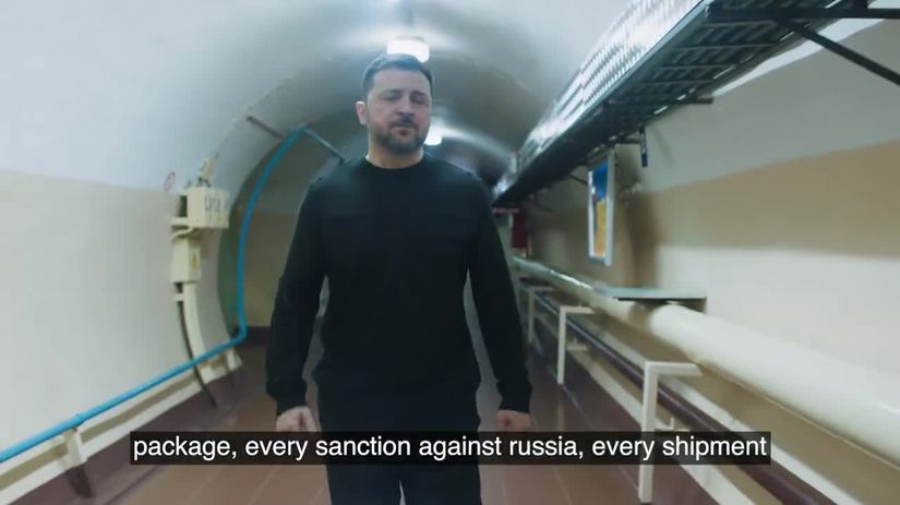 Zelenskyj prvykrat predstavil svoj bunker v Kyjeve