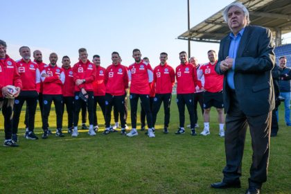 Krasne gesto SFZ Vencel bol nadseny Legendy z Belehradu sa zucastnili treningu pred zapasom s Kosovom