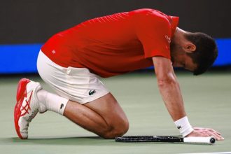 Vitazstvo proti najvacshemu tenistovi vsetkych cias Obhajca titulu vyradil Djokovica komentator pri jednej z vymen krical od uzasu