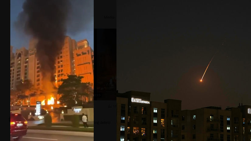 Vybuch na ikonickom ostrove v Dubaji Slovenka Nad hlavami sme videli stihacky poculi sme