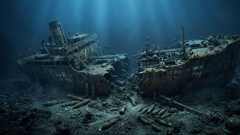 oblubene europske plaze sa mozu v okamihu zmenit na zonu smrti na dne mora hnij tisice ton vybusnin a nacisticky tanker franken s 15 miliona litrami nafty